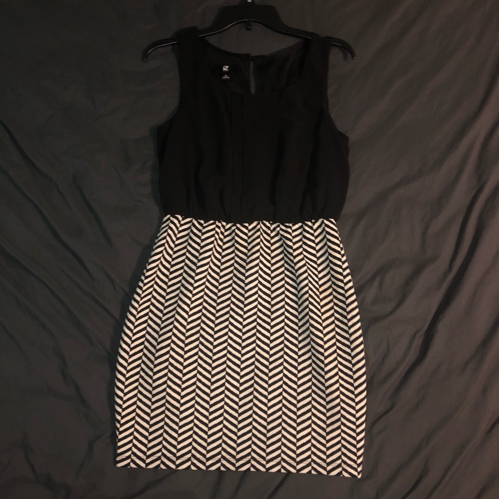 Black and white dress